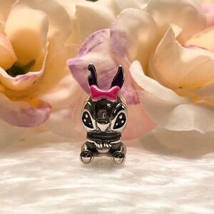 Bracelet Charm Bunny Rabbit with Pink Bow